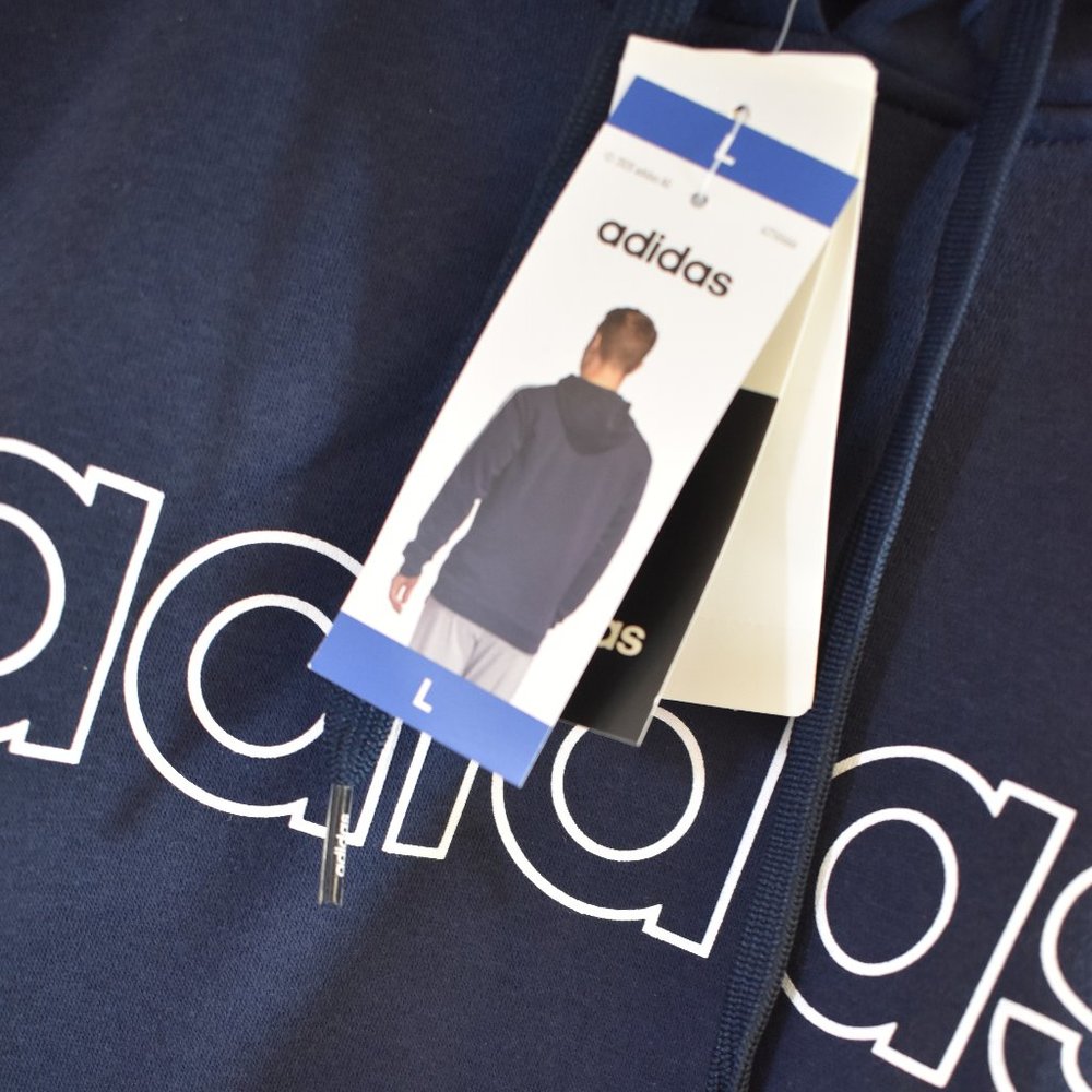 Unisex Blue Adidas Hoodie$